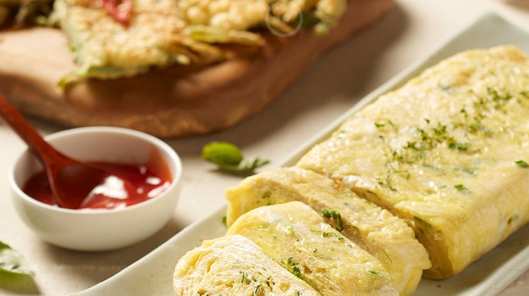 3-color Rolled Vegetable Omelet
