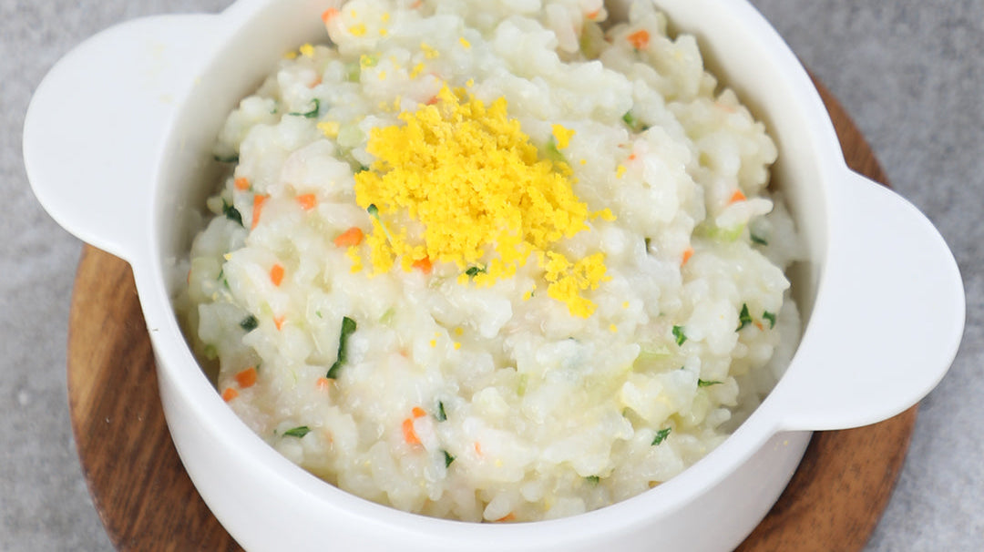Pak Choi and Egg Porridge
