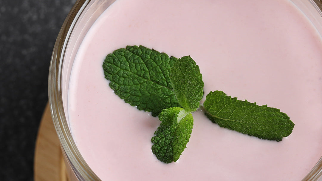 Smoothie with Strawberry, Banana and Mango