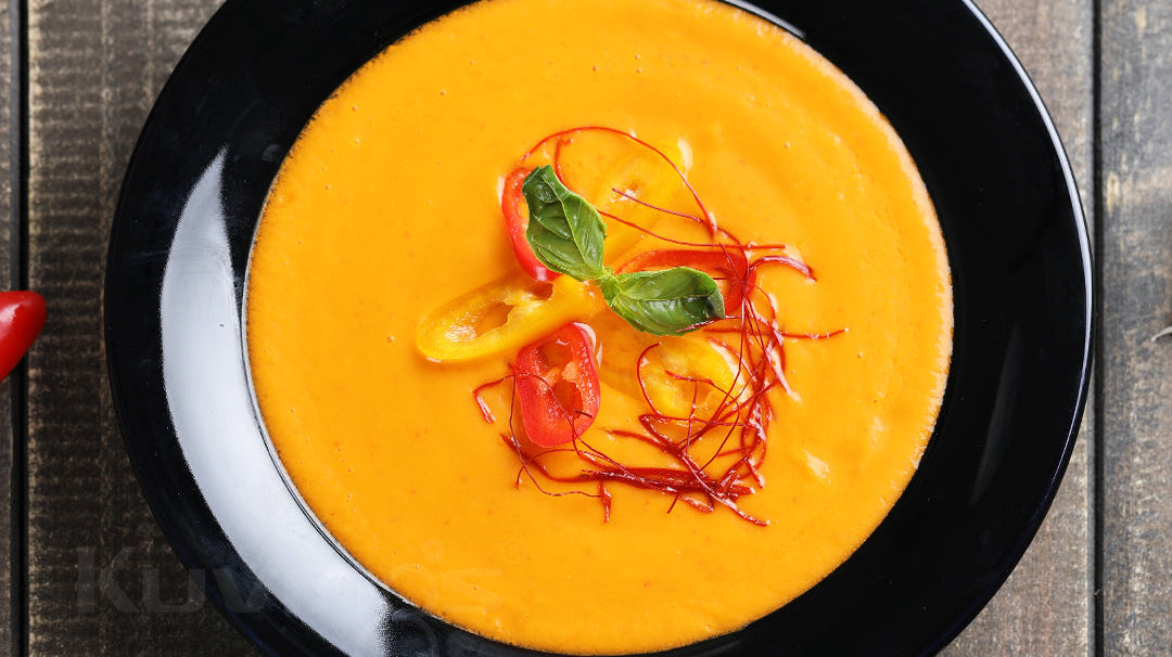 Spicy Garlic Red Paprika Soup