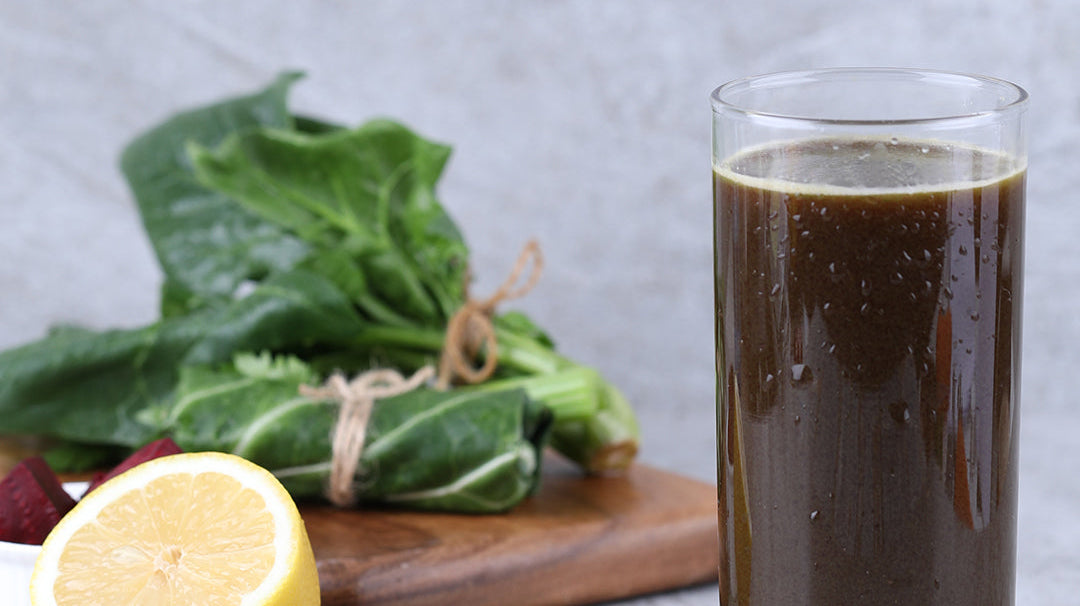 Chocolate-colored Juice