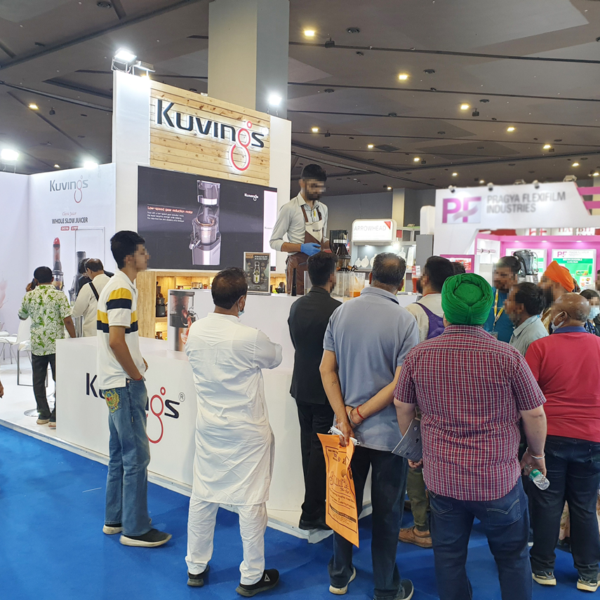 Kuvings showcased its new product at AAHAR 2022, India