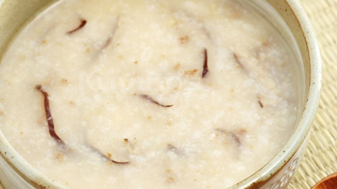 Porridge with Anchovy, Shiitake Mushroom and Cabbage