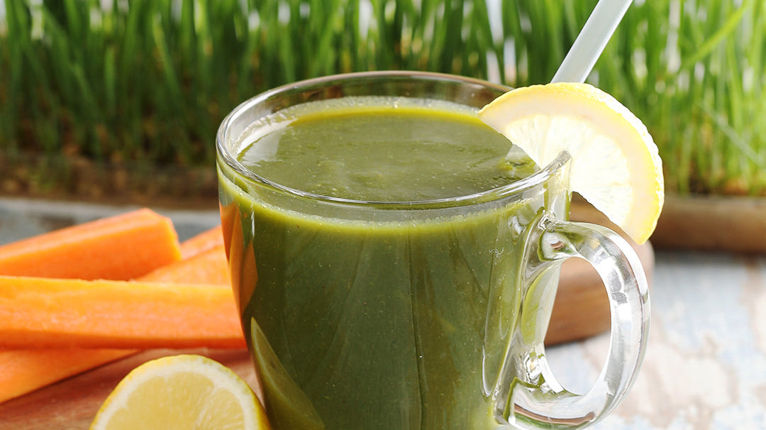 Wheat Grass and Carrot Juice