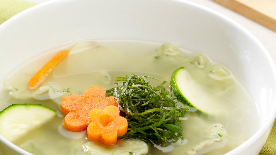 Perilla Leave Sujebi (Korean one-pot hand torn noodle soup)