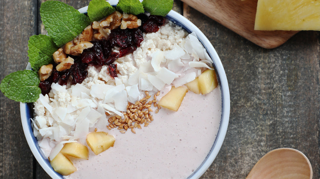 Raspberry Pineapple Yogurt Bowl