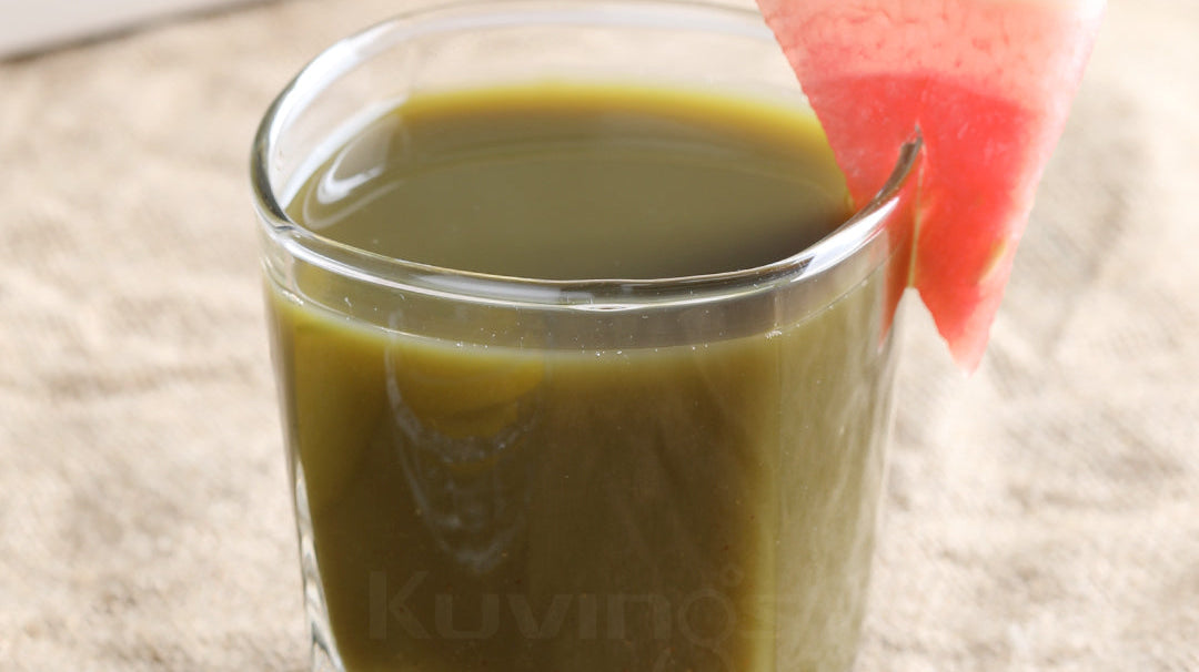 Wheat Grass and Watermelon Juice