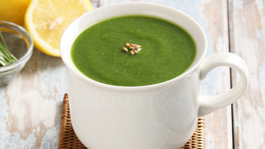 Wheat Grass and Grape Juice