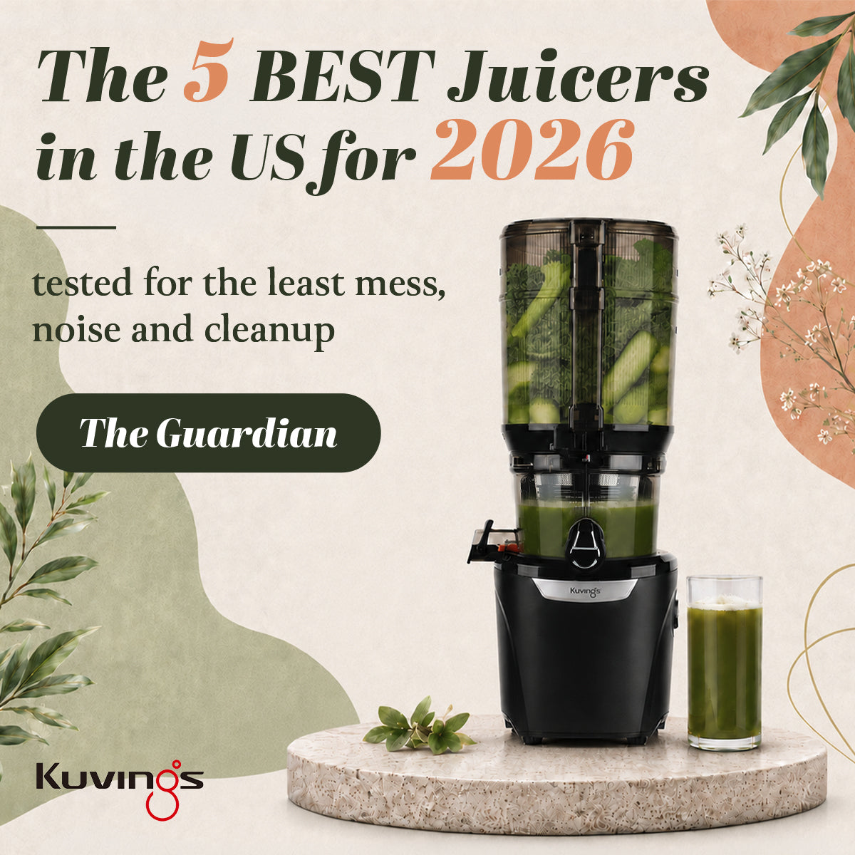Kuvings AUTO10 PLUS Juicer Named Among Top 5 Best Juicers by The Guardian