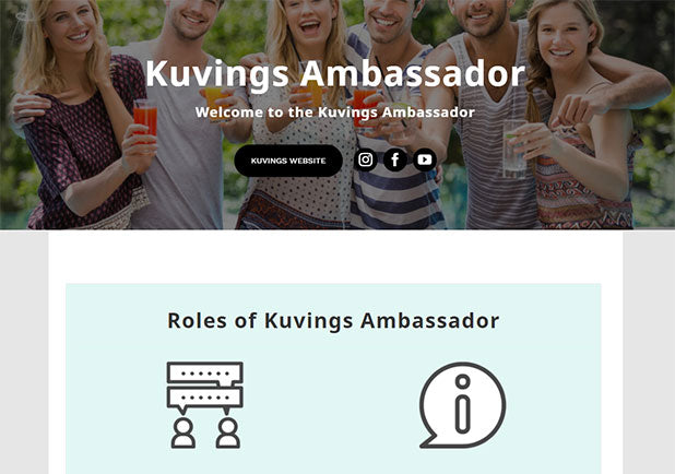 Kuvings’ Brand Ambassadors for collaborative marketing based on various communication channels with customers