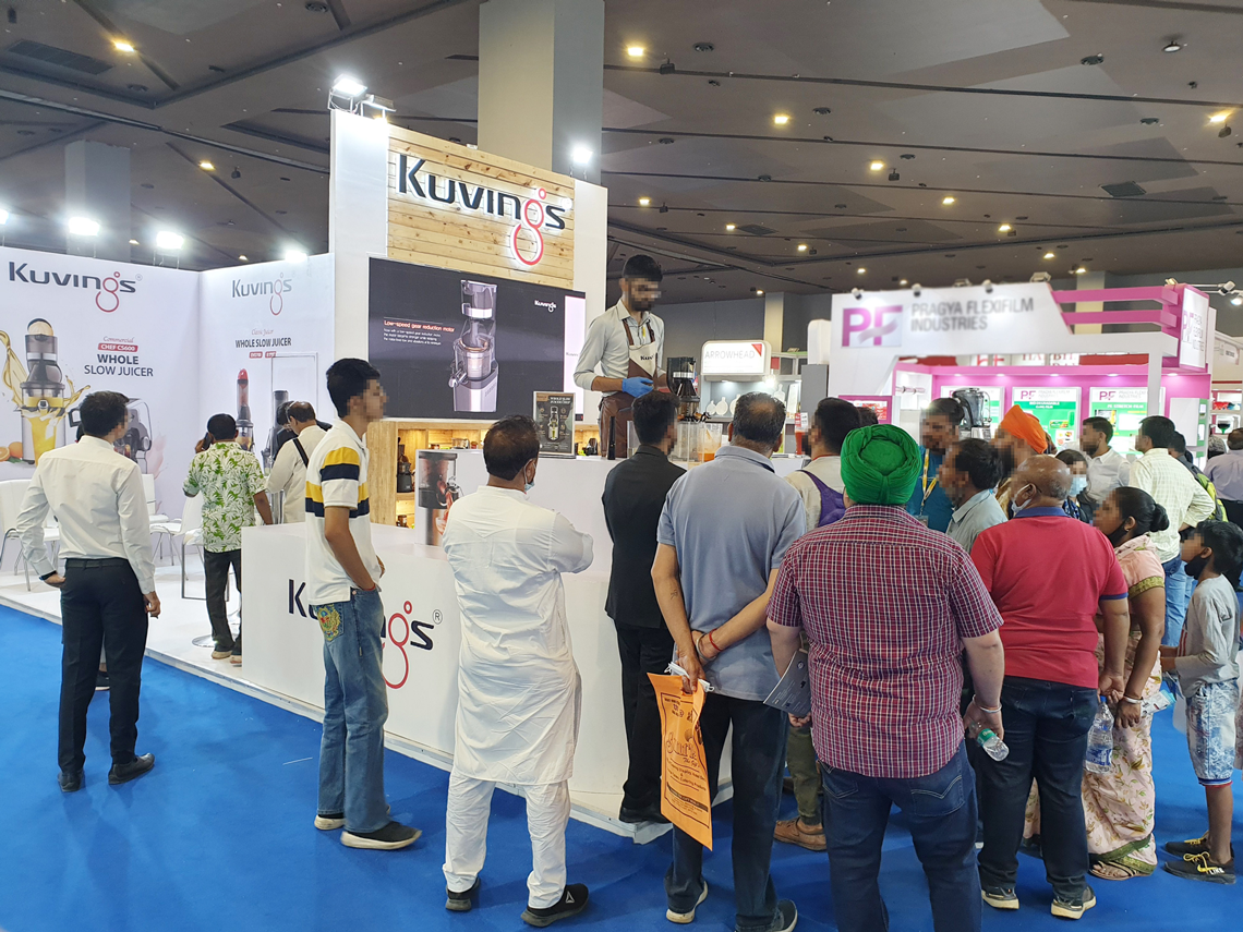 Kuvings showcased its new product at AAHAR 2022, India