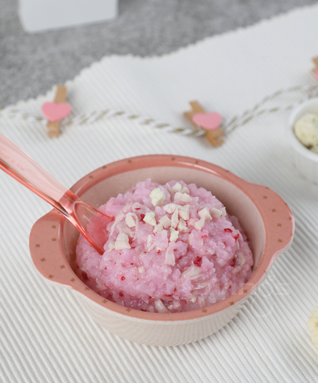 Beet and Chicken Porridge