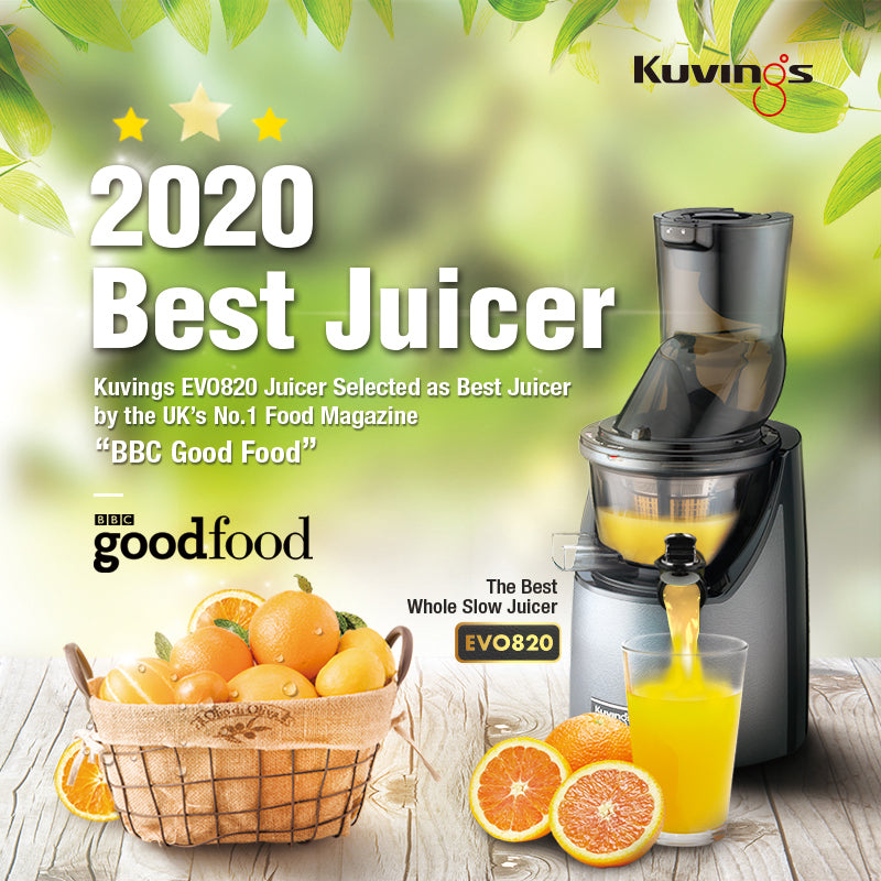 Kuvings EVO820 Juicer Selected as Best Juicer by the “BBC Good Food”