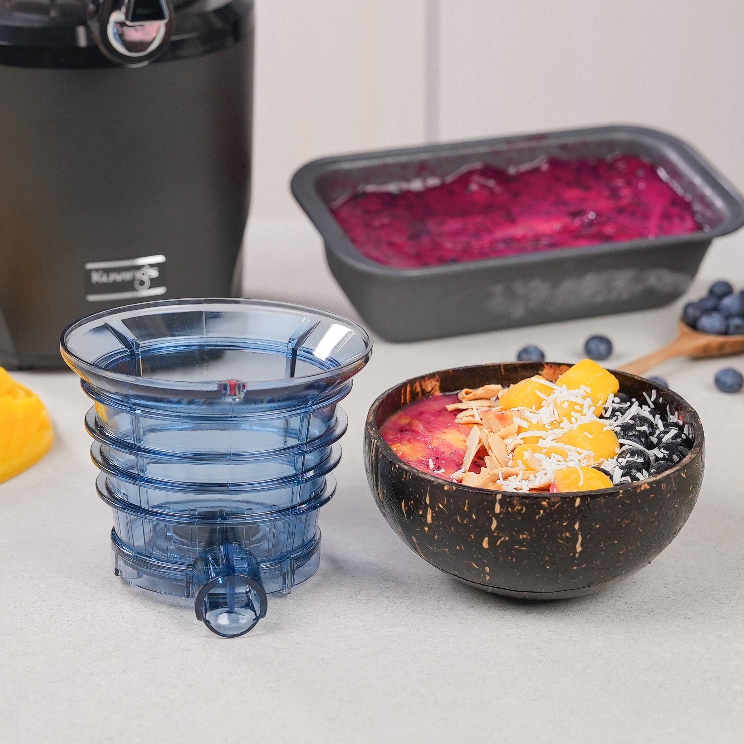 [3-in-1 AUTO10S]Sorbet Strainer: Red Dragon Fruit Smoothie Bowl