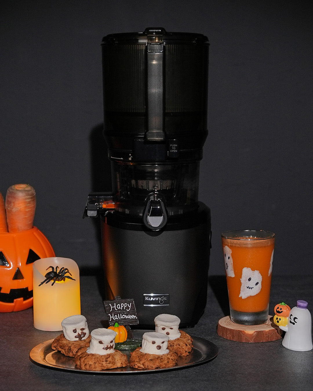 Halloween Pumpkin Juice & Spooky Pulp Cookies