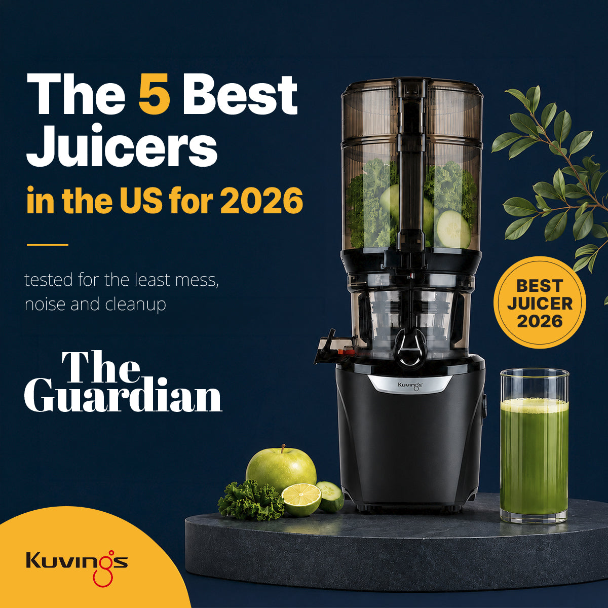 Kuvings AUTO10 PLUS Juicer Named Among Top 5 Best Juicers by The Guardian