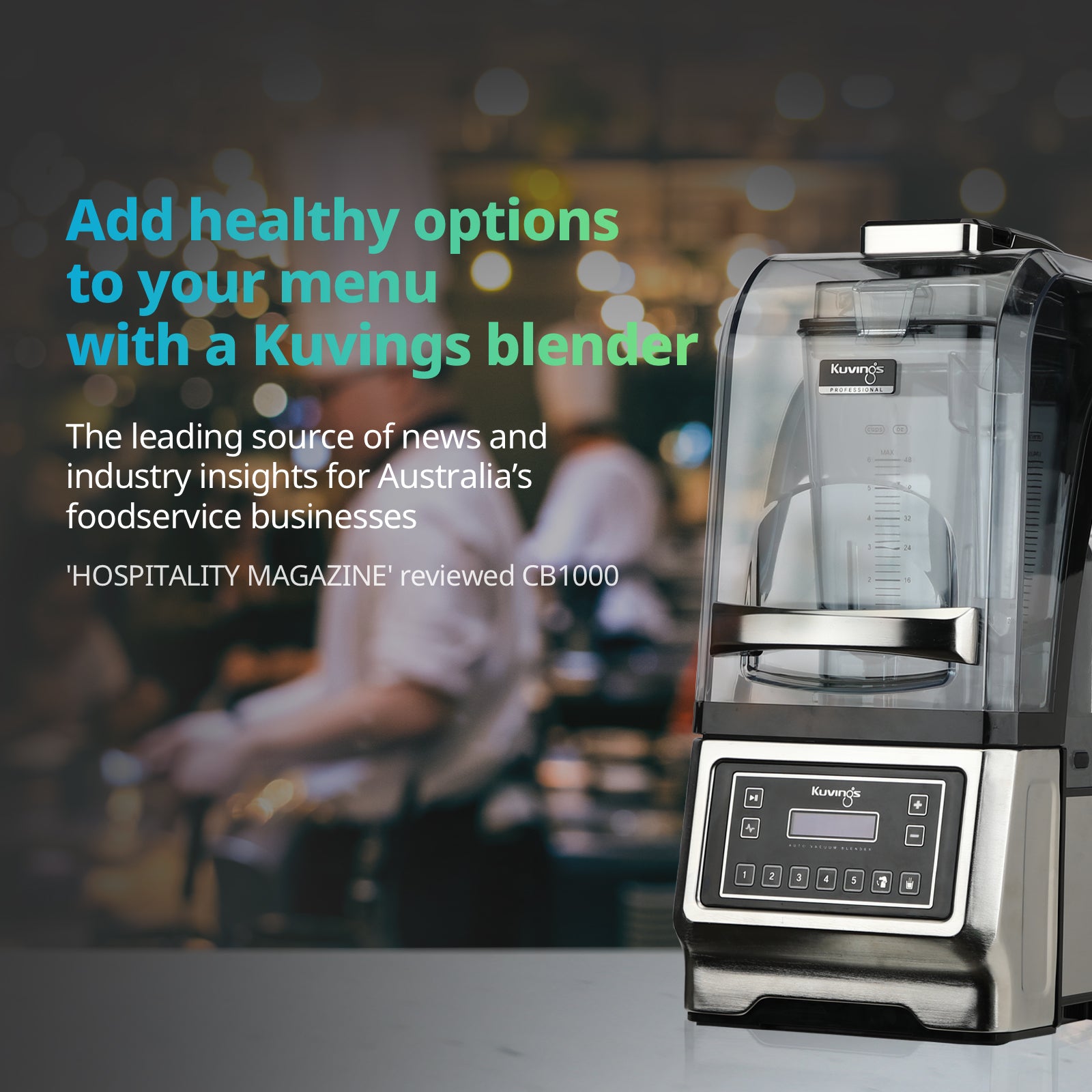 Add healthy options to your menu with a Kuvings blender