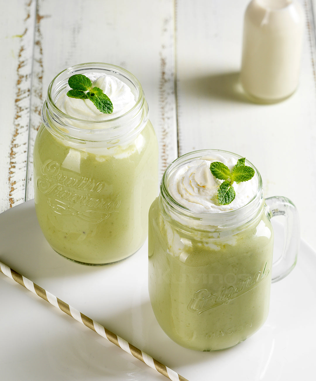 Soy Milk and Green Tea Frappuccino