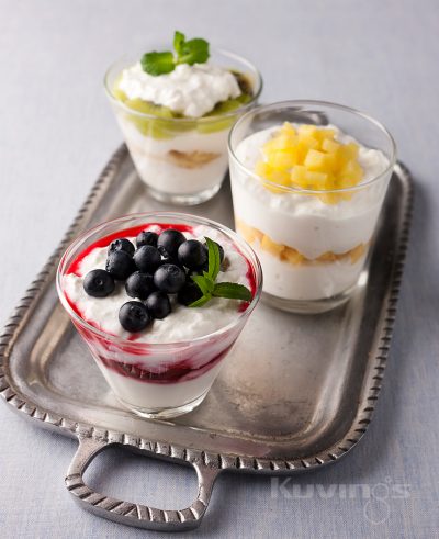 Raspberry-Blueberry Greek Yogurt