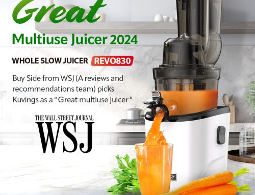 Buy Side from WSJ (A reviews and recommendations team) picks Kuvings as a “Great multiuse juicer”
